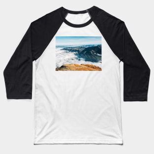 Central Switzerland Panorama - Sea of Fog Covering Lake Zug Baseball T-Shirt